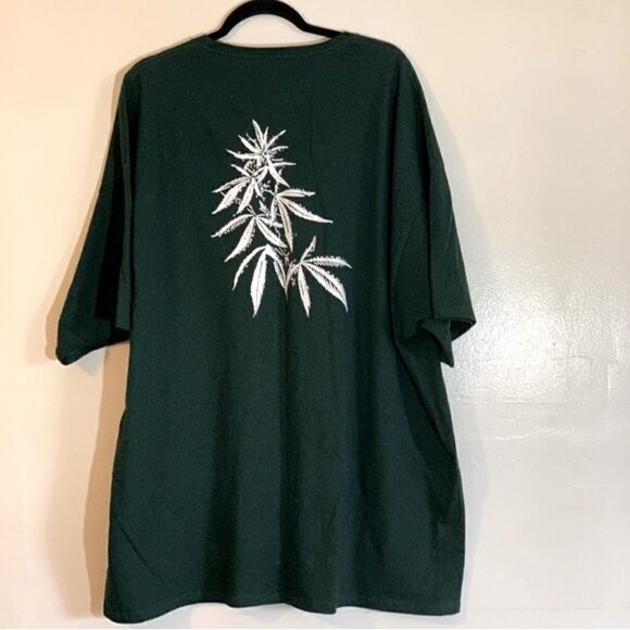 Rocky Mountain Cannabis Colorado T-Shirt Green Mens Sz 3X NWOT Excellent - Picture 3 of 3